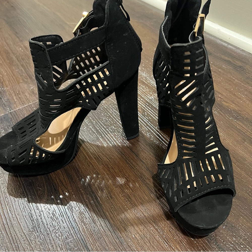 Black Heels Size 6.5